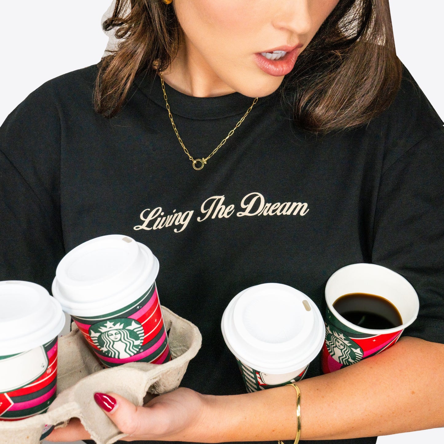 LTD Script Black Tee