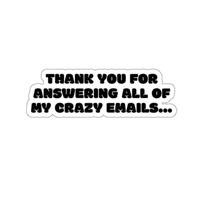 Crazy Emails Sticker